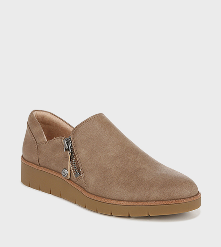 ODYSSEY Zip Detail Slip On Shoes