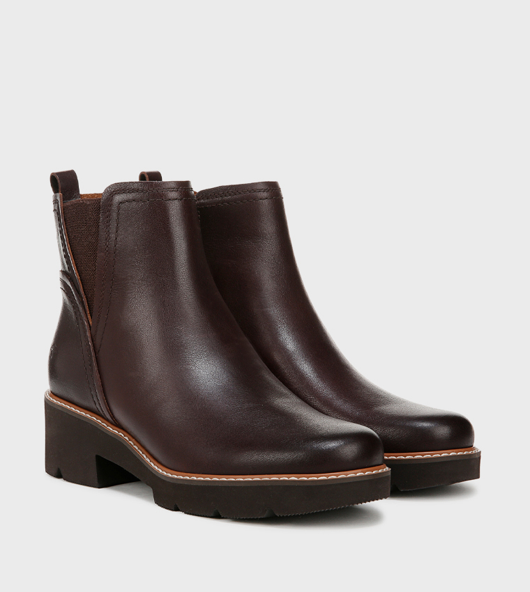 DARRY Round Toe Ankle Boots