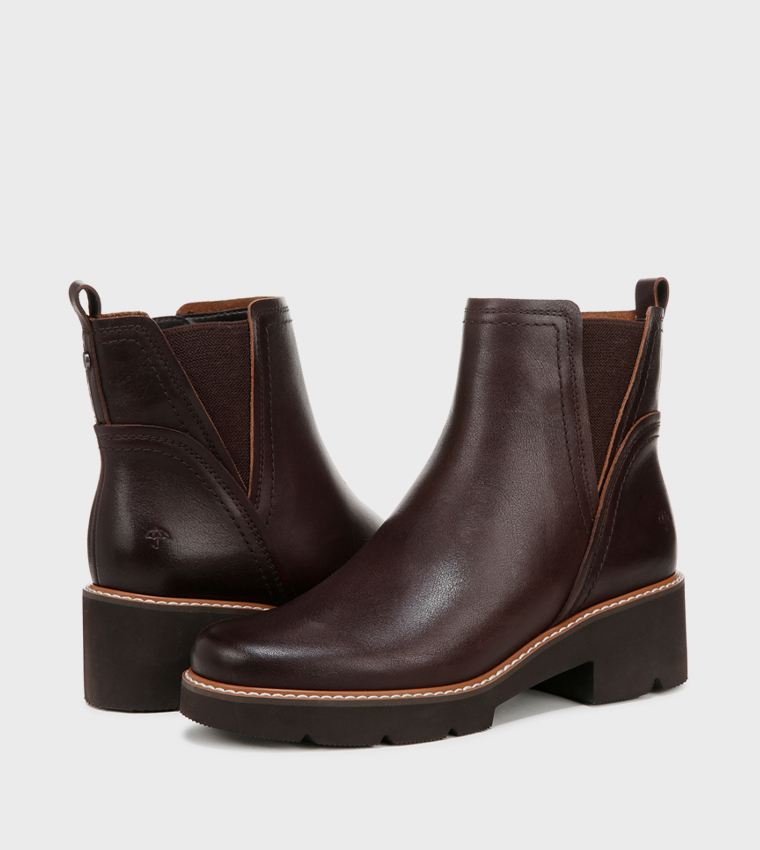 DARRY Round Toe Ankle Boots