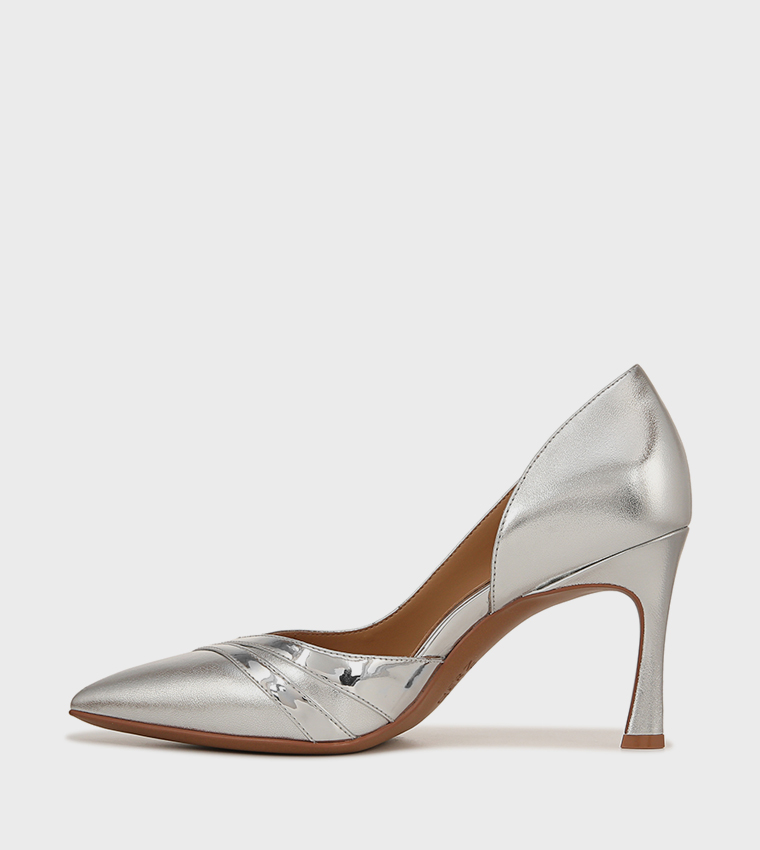 Buy Naturalizer AUBREY Open Shank Stiletto Heel Pumps In Silver 6thStreet UAE