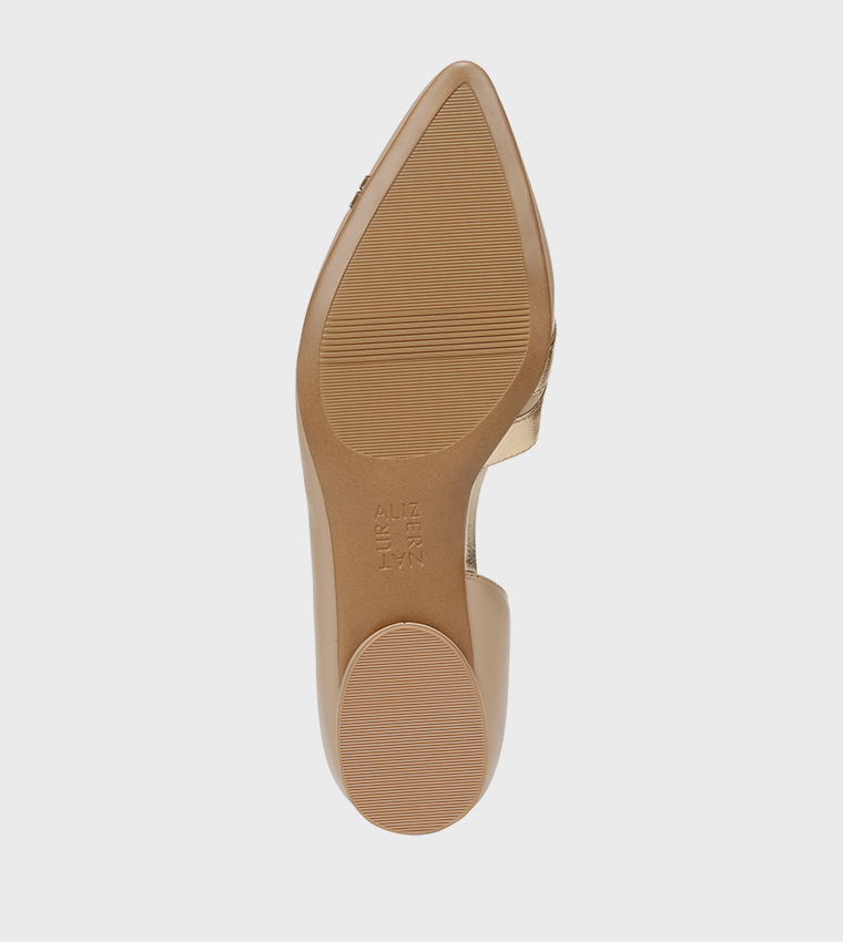 HENRIETTA Textured Open Shank Ballerinas