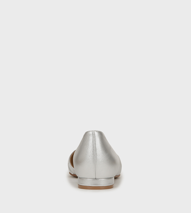 HENRIETTA Textured Open Shank Ballerinas