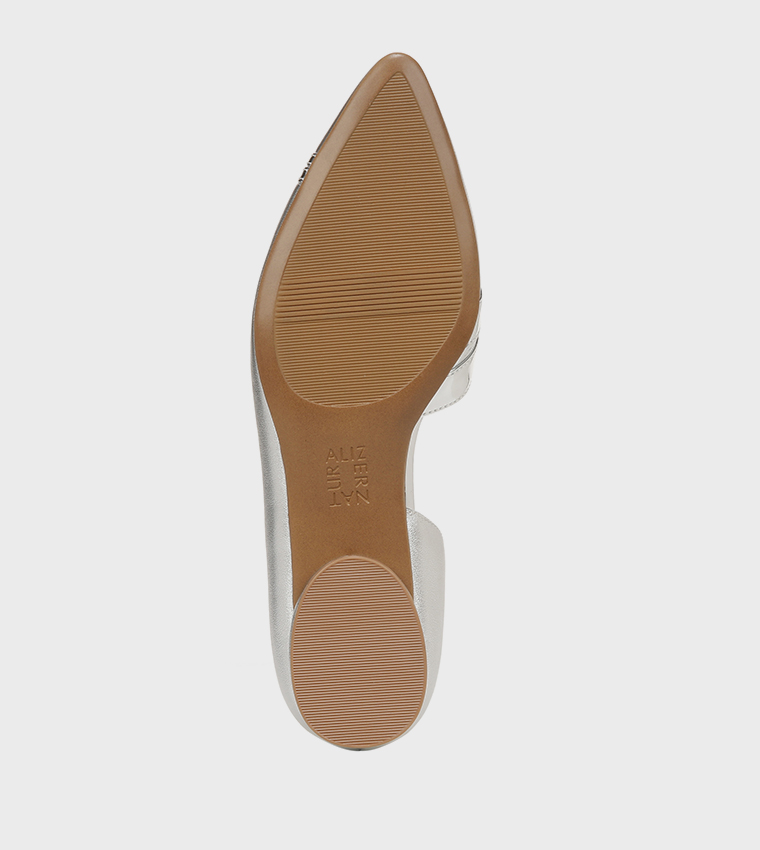 HENRIETTA Textured Open Shank Ballerinas