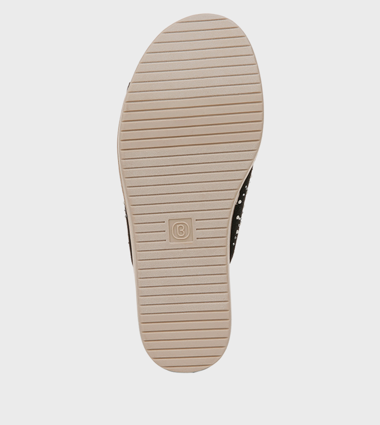 NAROYALL Embellished Open Toe Wedge Sandals