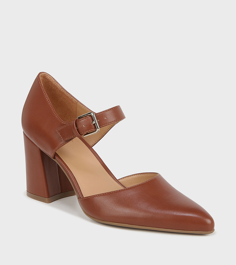 Buy Naturalizer Textured Pointed Toe Pumps In Brown 6thStreet UAE