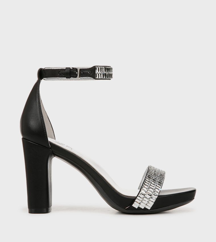 JOY-SPARKLE Embellished Platform Heel Sandals