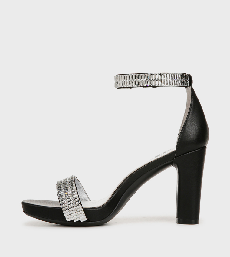JOY-SPARKLE Embellished Platform Heel Sandals