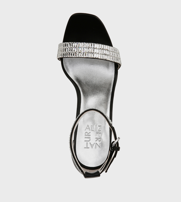 JOY-SPARKLE Embellished Platform Heel Sandals