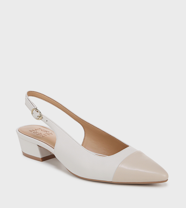 White naturalizer pumps online