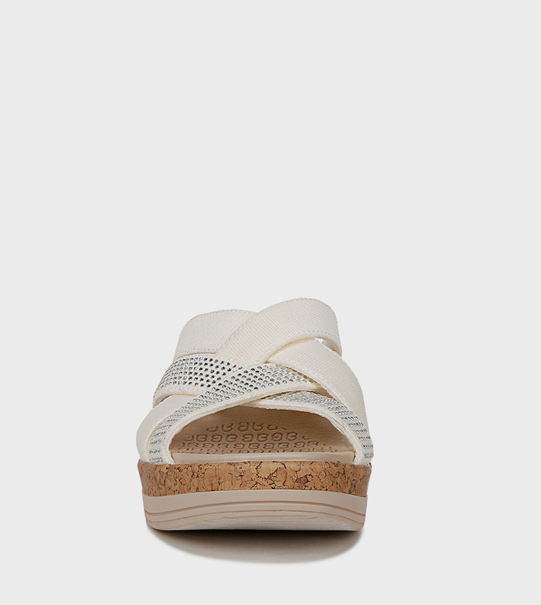 NAREIGN Embellished Open Toe Wedge Sandals