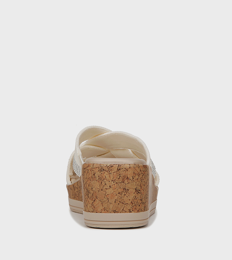 NAREIGN Embellished Open Toe Wedge Sandals