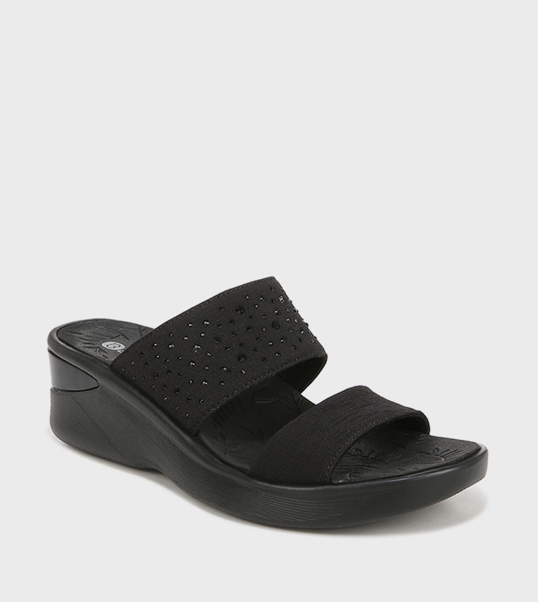 SIENNAA Embellished Wedge Sandals