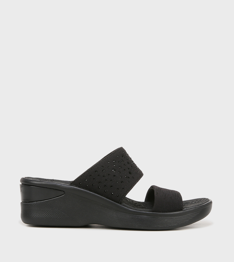 SIENNAA Embellished Wedge Sandals