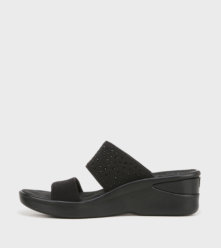 SIENNAA Embellished Wedge Sandals