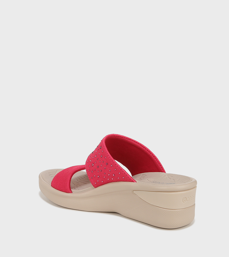 SIENNAA Embellished Wedge Sandals
