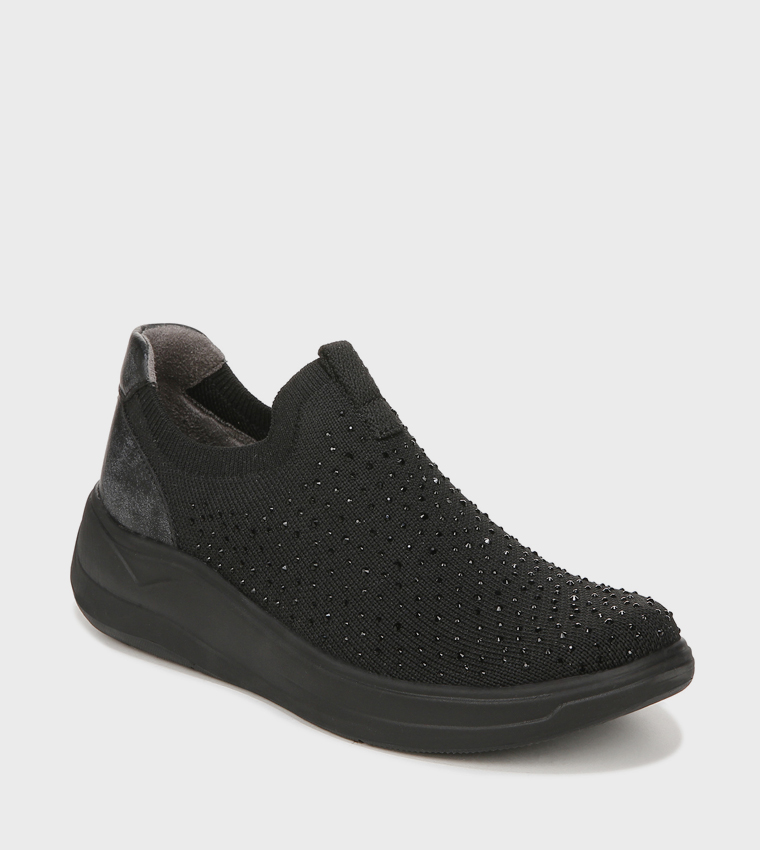 NATWILIGHT Embellished Slip-On Shoes
