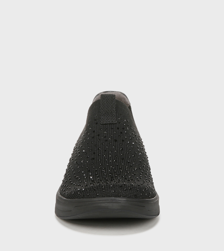 NATWILIGHT Embellished Slip-On Shoes