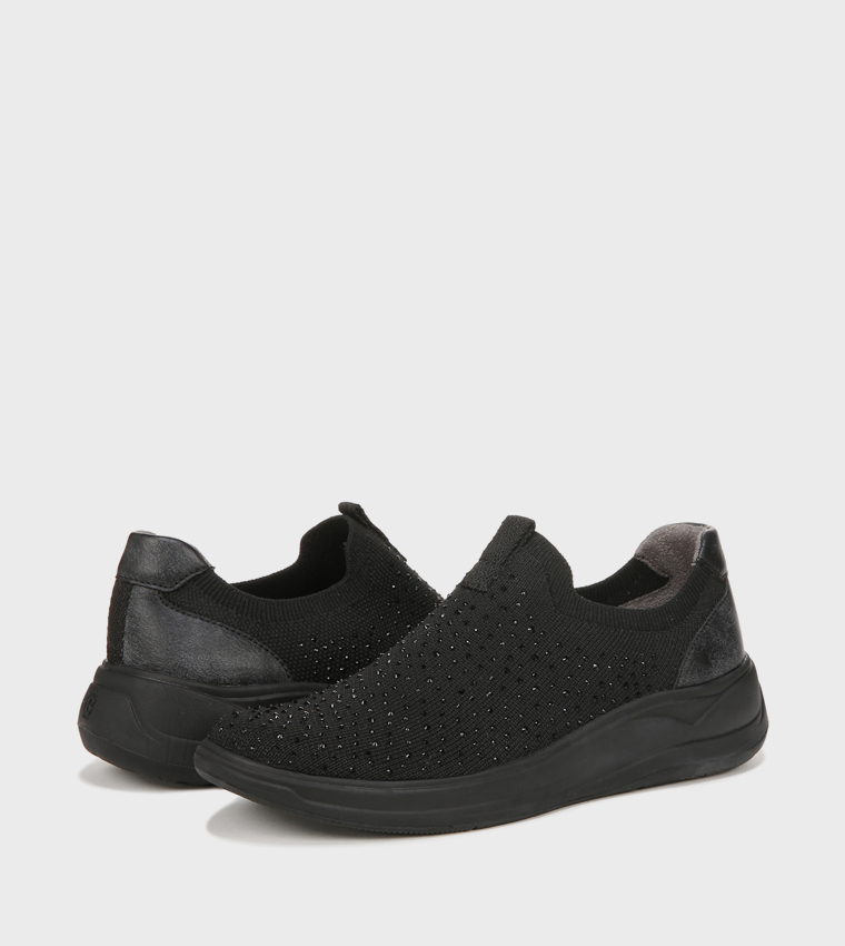 NATWILIGHT Embellished Slip-On Shoes