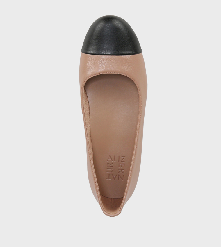 NAMAXWELL Cap Toe Ballerinas