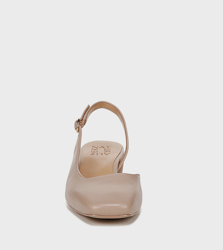 JAYLA Textured Square Toe Slingback Pumps