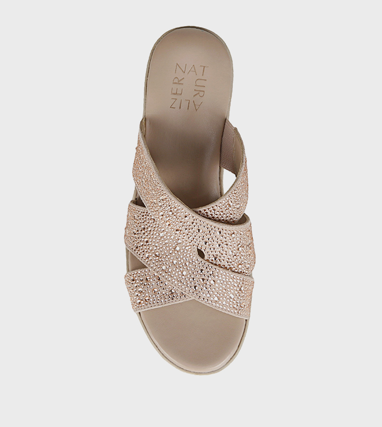 ROWENA Embellished Wedge Sandals