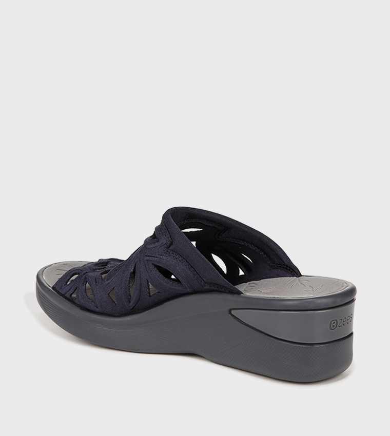 NASUSIE Laser Cut Wedge Sandals