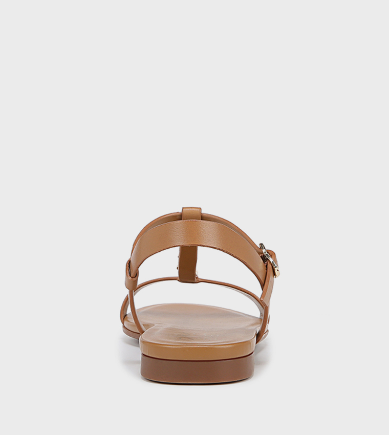 TEACH Metal Accent Flat Sandals