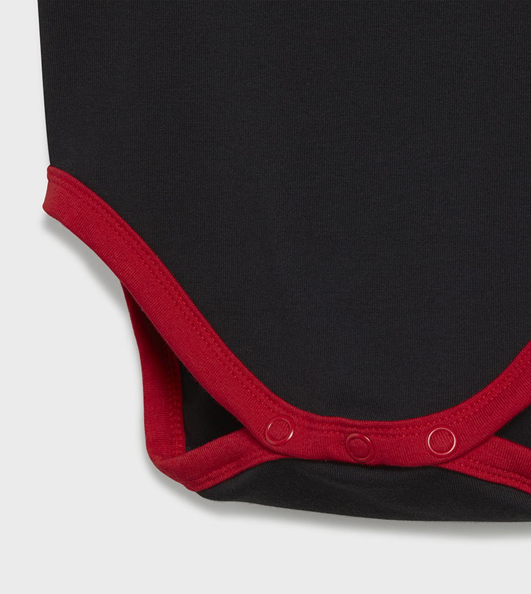 Essentials Logo Print Bodysuit and Beanie Gift Set