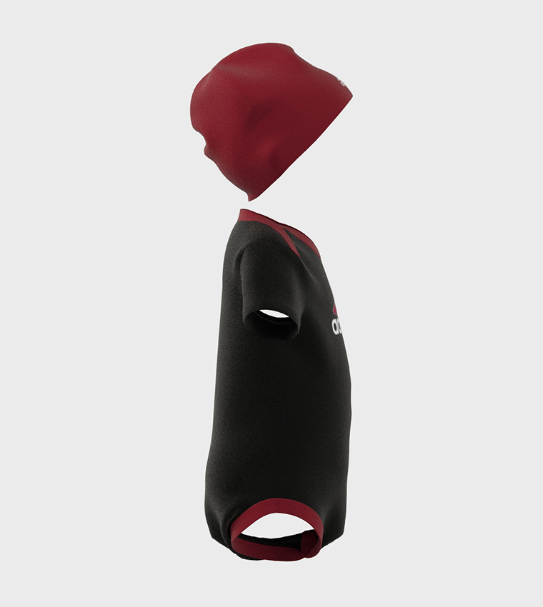 Essentials Logo Print Bodysuit and Beanie Gift Set