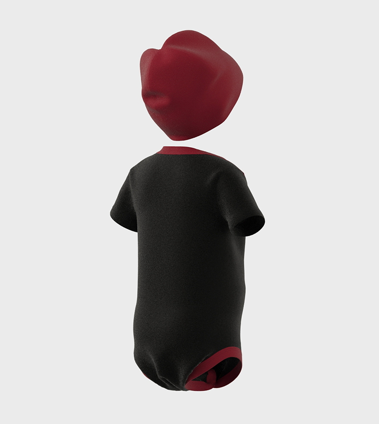 Essentials Logo Print Bodysuit and Beanie Gift Set