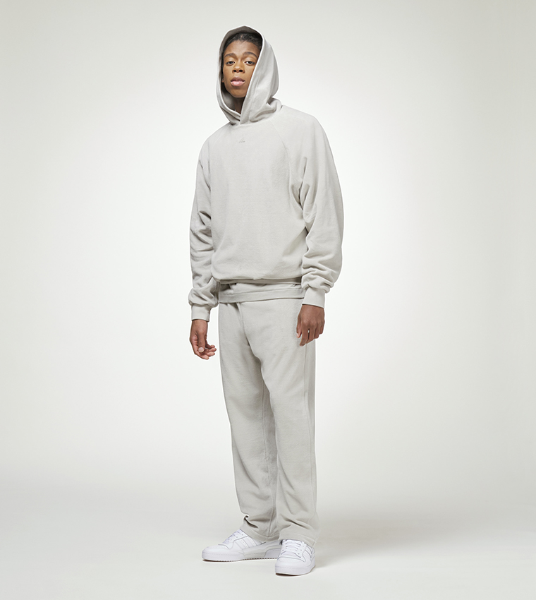 Velour Basketball Hoodie
