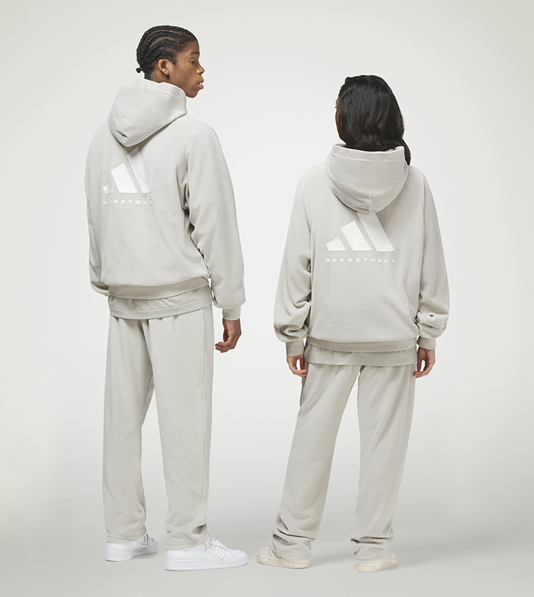 Velour Basketball Hoodie