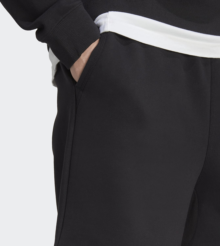 Buy Adidas Lounge Fleece Casual Shorts In Black