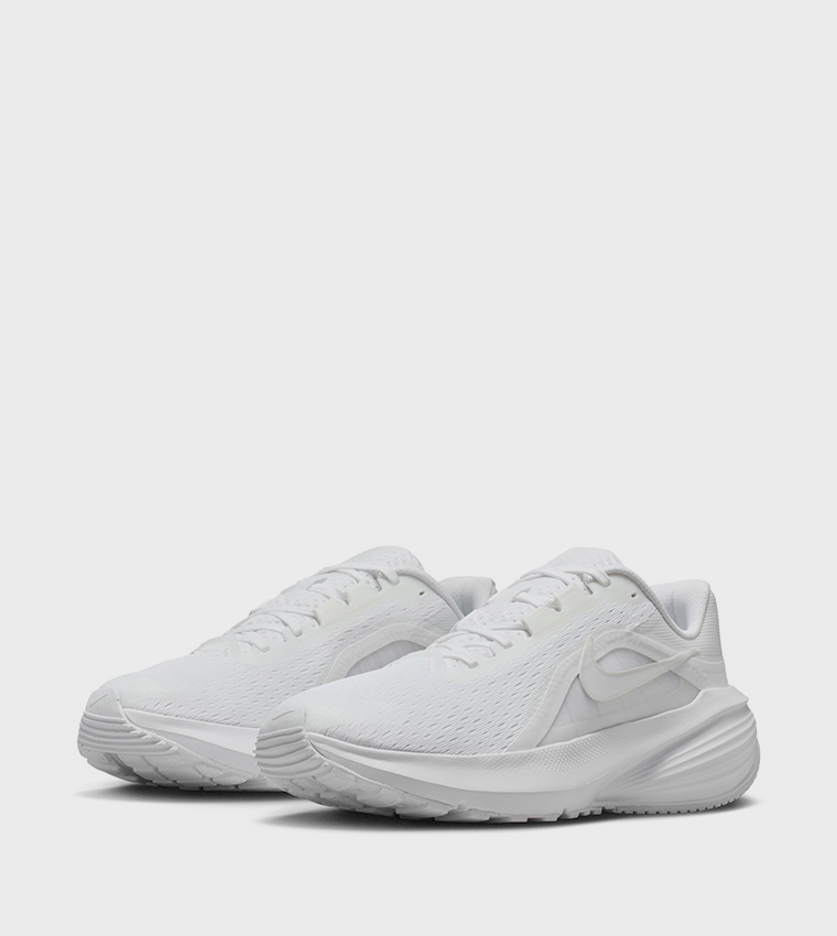 white nikes running