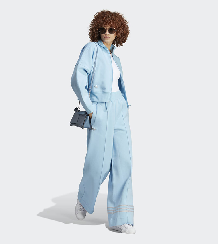 Solid Zip-Through Track Jacket