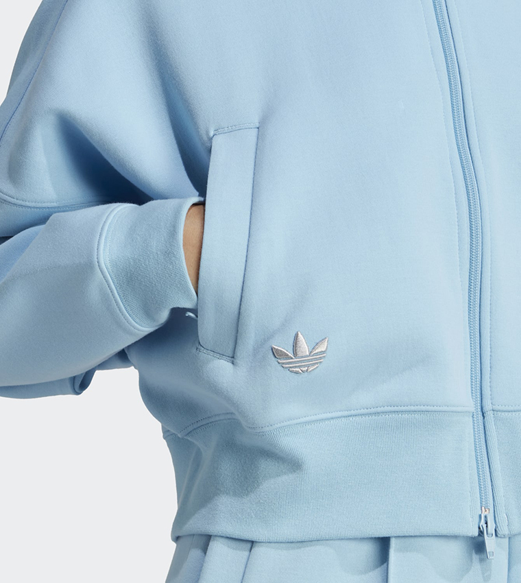 Buy Adidas Solid Zip Through Track Jacket In Blue 6thStreet