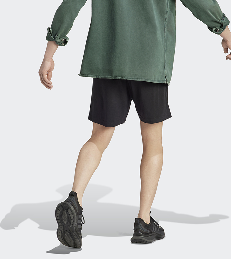 Logo Printed Elastic Waist Active Shorts