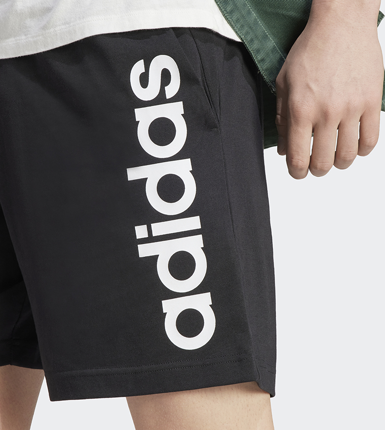 Logo Printed Elastic Waist Active Shorts