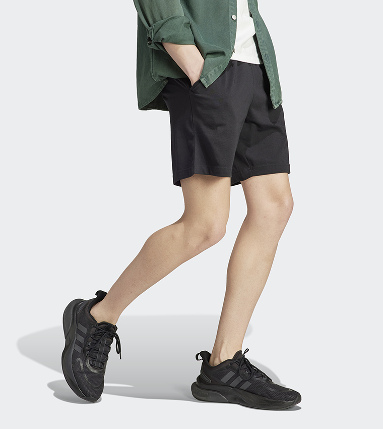 Logo Printed Elastic Waist Active Shorts