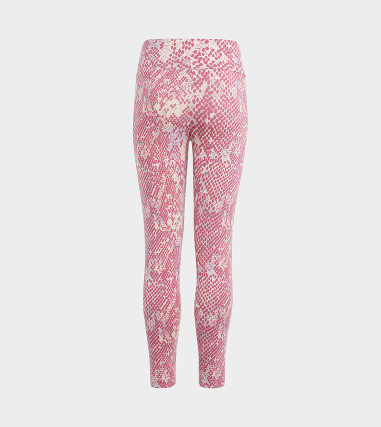 adidas Older Girls Printed Legging - Pink