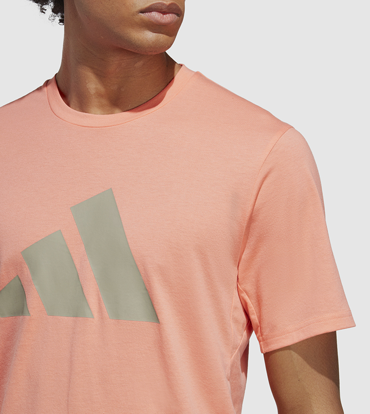 Peach adidas sales t shirt