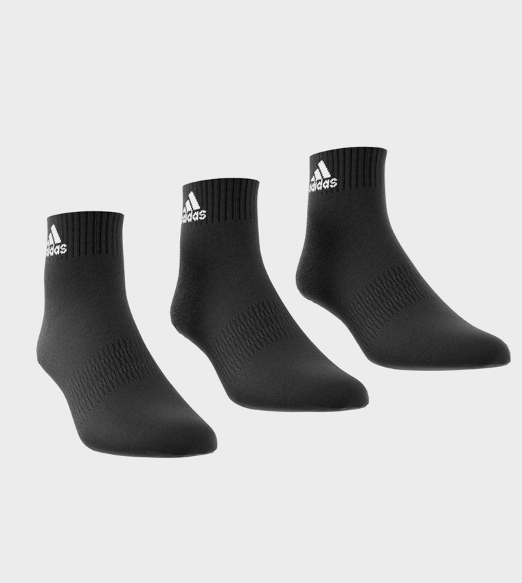 Pack of 3 Logo Printed Ankle Socks