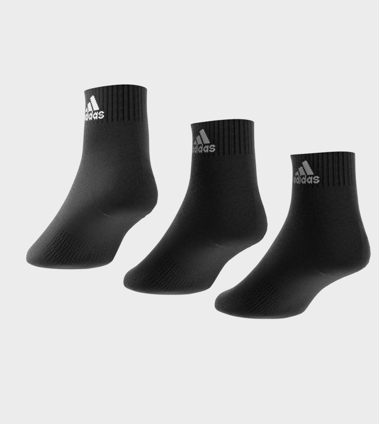 Pack of 3 Logo Printed Ankle Socks