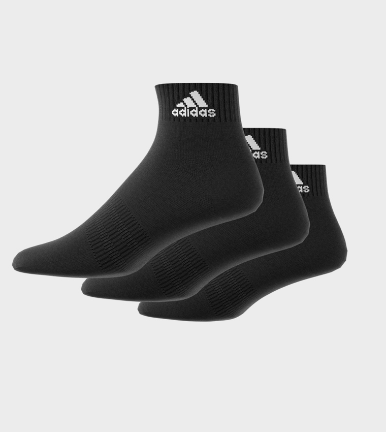 Pack of 3 Logo Printed Ankle Socks