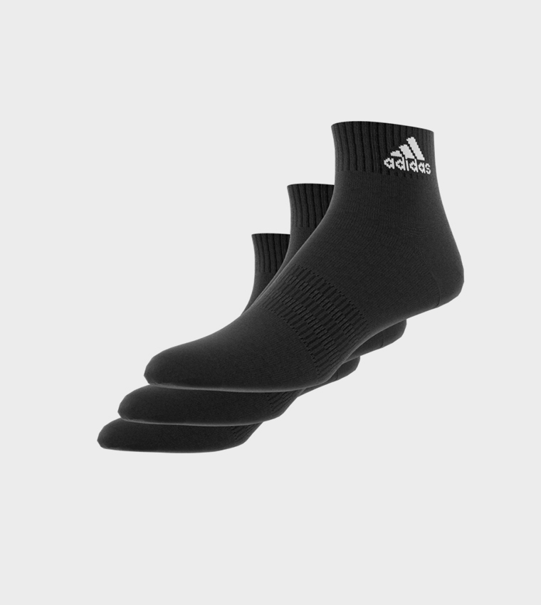 Pack of 3 Logo Printed Ankle Socks