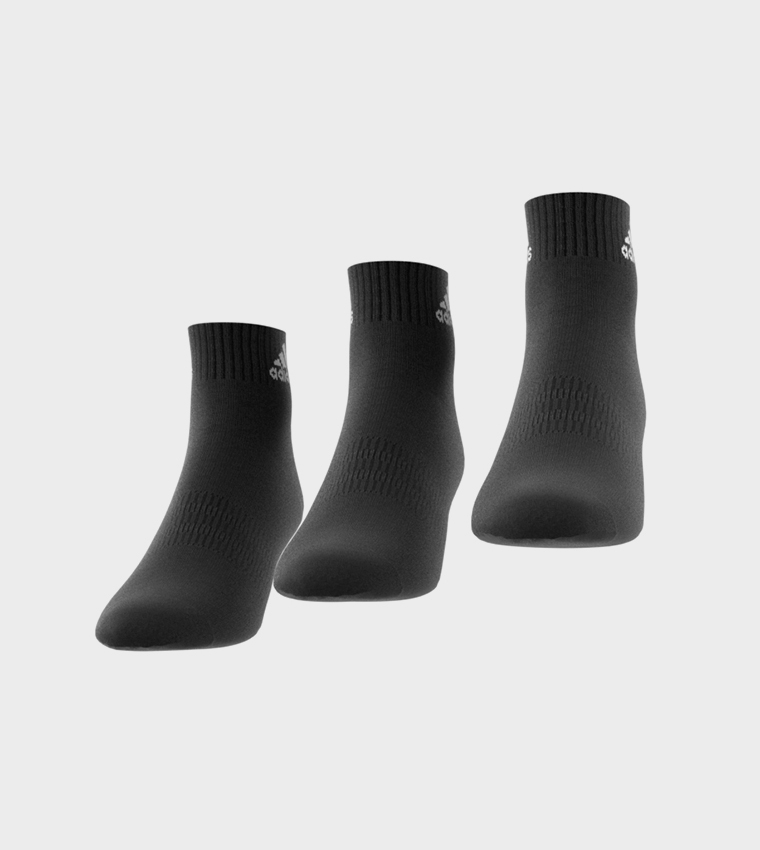 Pack of 3 Logo Printed Ankle Socks