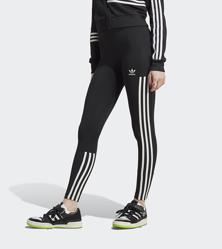 Buy Adidas Logo Printed High Waist Leggings In Black