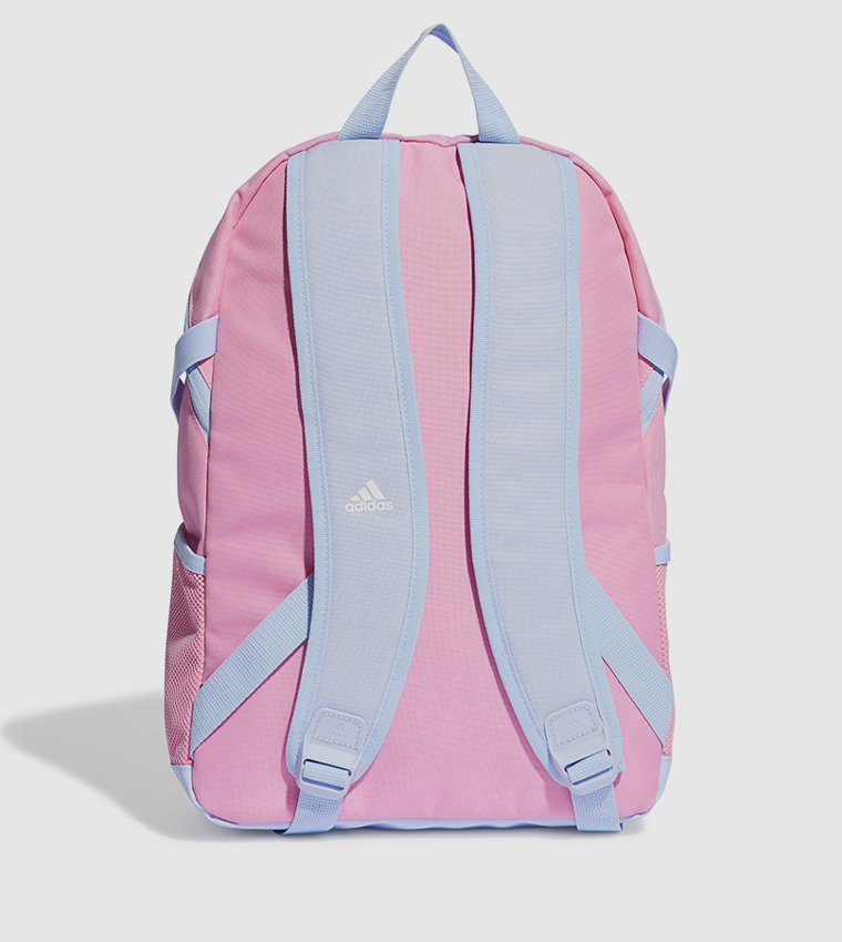 Pink and cheap white adidas backpack