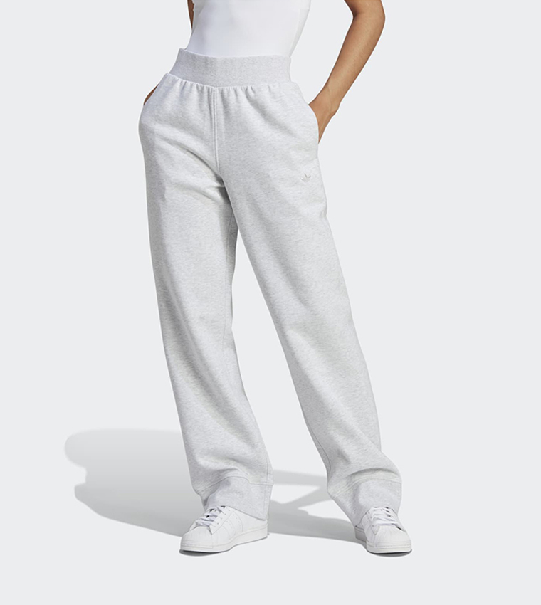 Buy Adidas Premium Essentials Track Pants In Grey