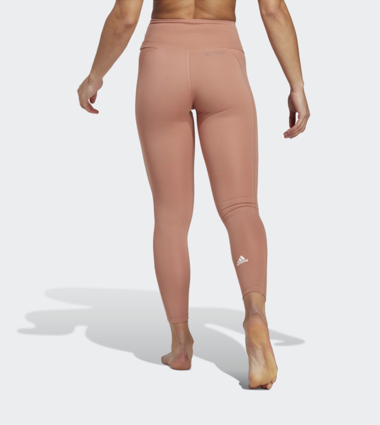 Buy Adidas Yoga Essentials High Waisted Leggings In Pink